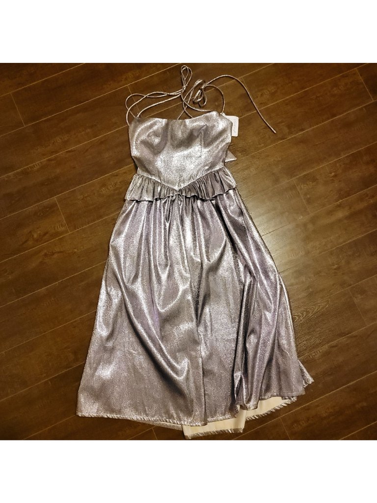Eliza Faulkner Tessa Glitter Dress Elegant Formal Purple Retro Purple Womens M — image 2 of 8